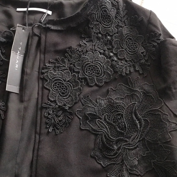 T Tahari Colette Tassel Jacket - Picture 5 of 6